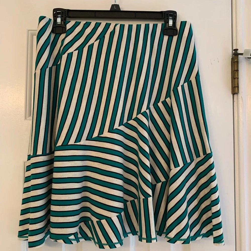 M.S.S.P. Flirty Stripe Skirt Sz L NWT